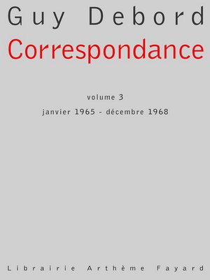 cover image of Correspondance, volume 3